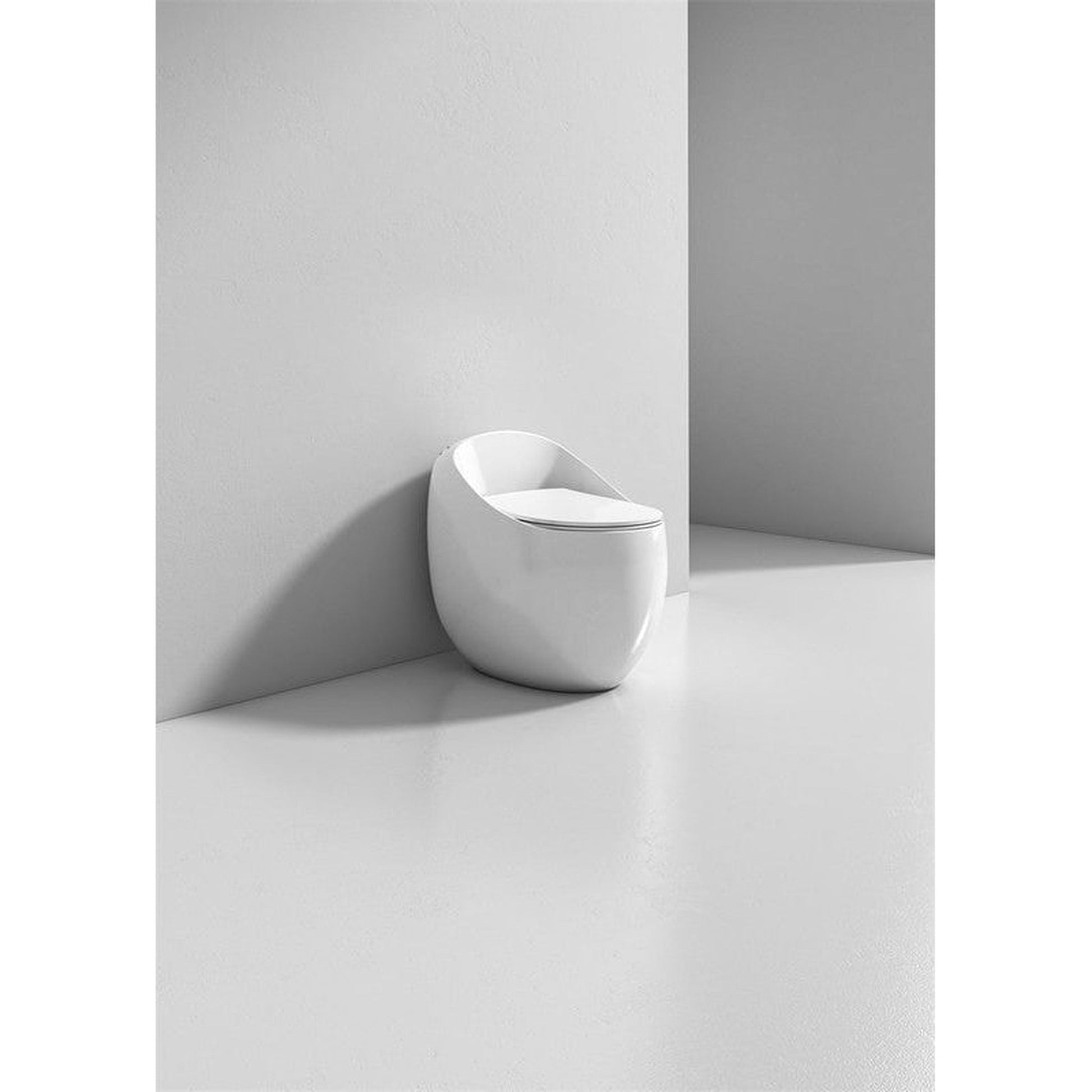 Moreno BENO 2085 White Single Flush Rounded Toilet