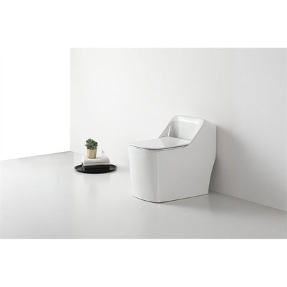 Moreno BENO White Single Flush Square Toilet