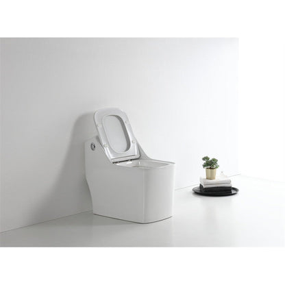 Moreno BENO White Single Flush Square Toilet