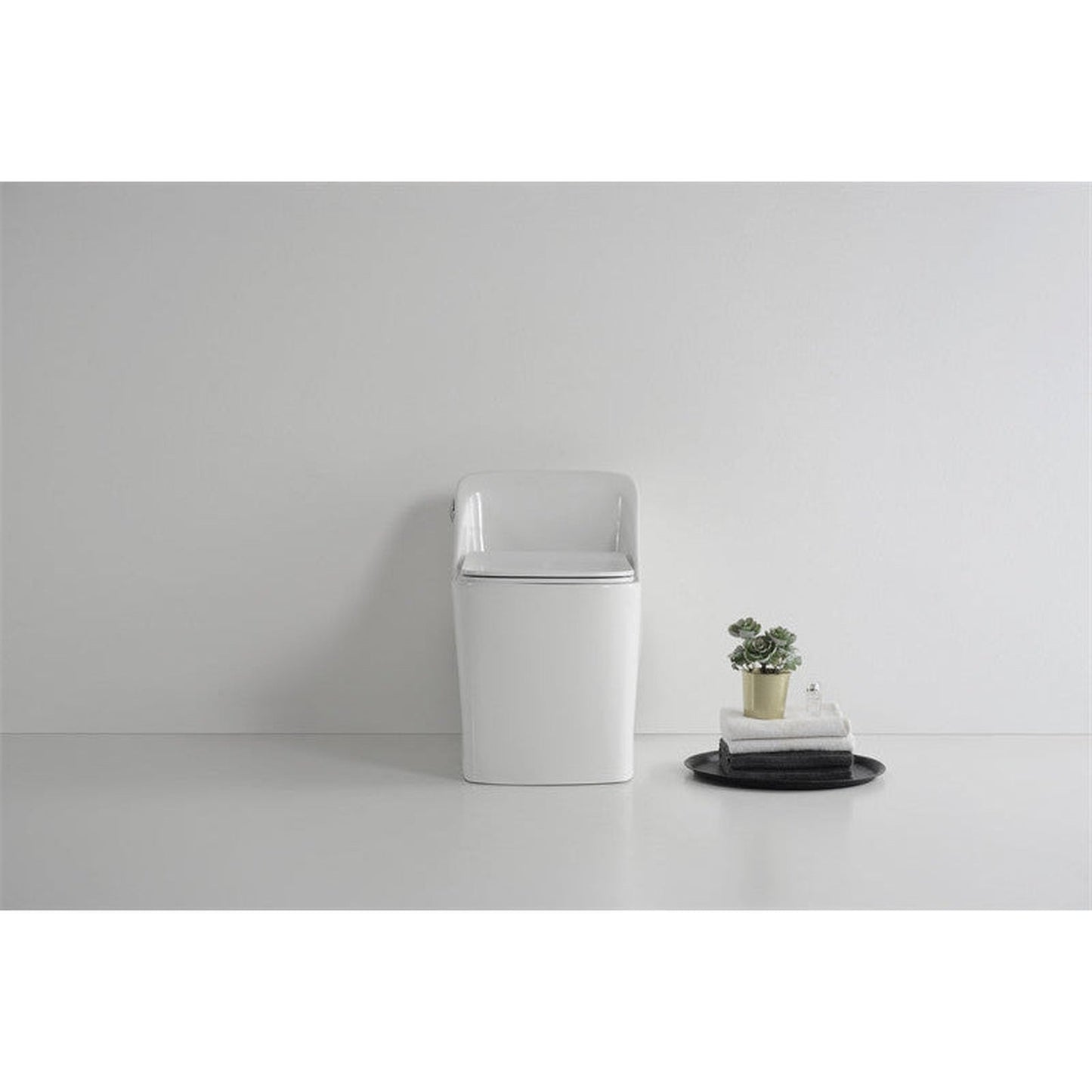 Moreno BENO White Single Flush Square Toilet