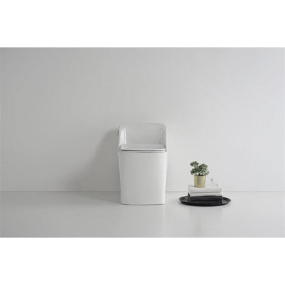Moreno BENO White Single Flush Square Toilet