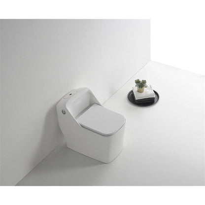Moreno BENO White Single Flush Square Toilet