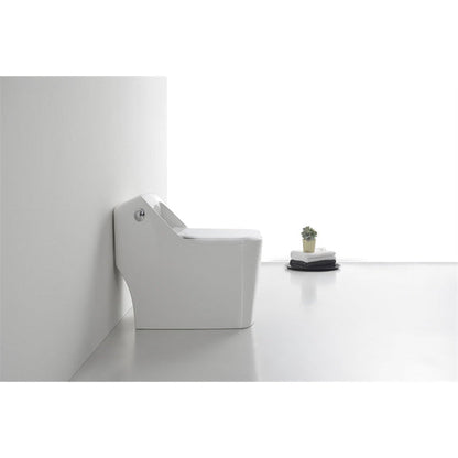 Moreno BENO White Single Flush Square Toilet