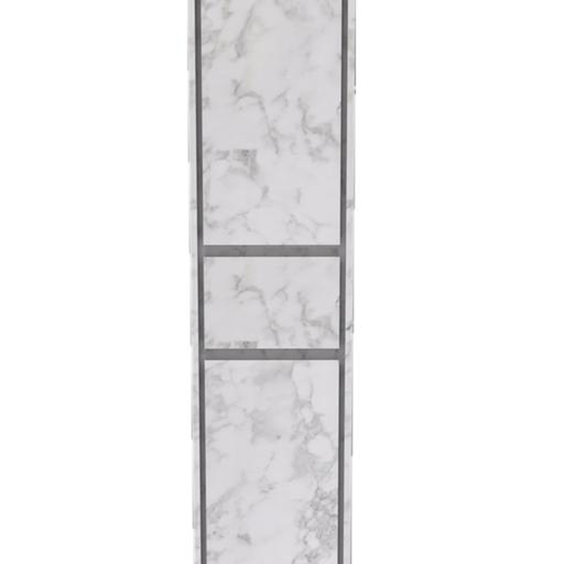 Moreno Bath Sage 16" Marble White Wall-Mounted Linen Storage Cabinet