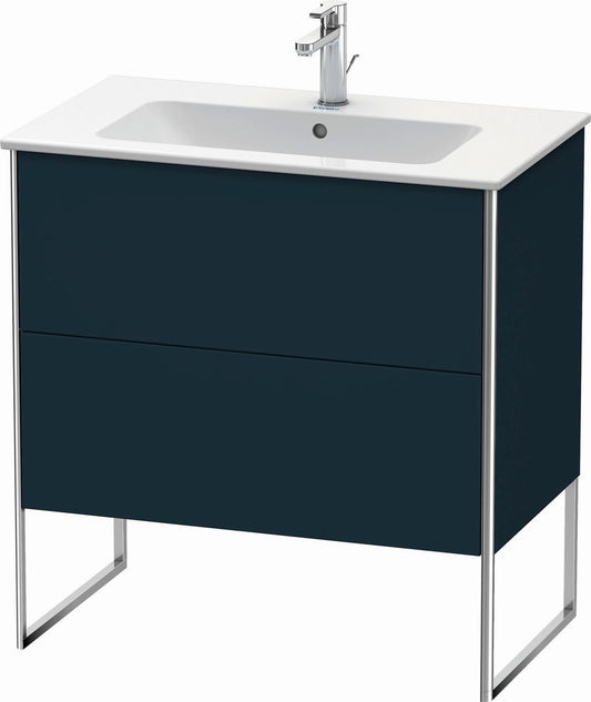 Duravit XSquare 32" Midnight Blue Two Drawer Floorstanding Vanity Unit (XS444609898)