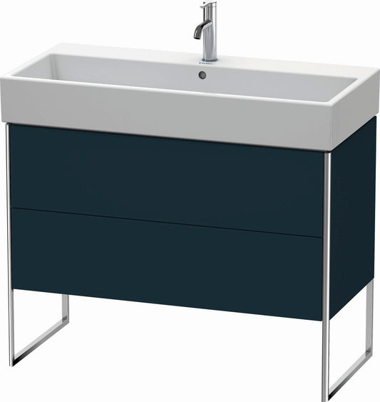 Duravit XSquare 39" Midnight Blue Two Drawer Floorstanding Vanity Unit (XS447609898)