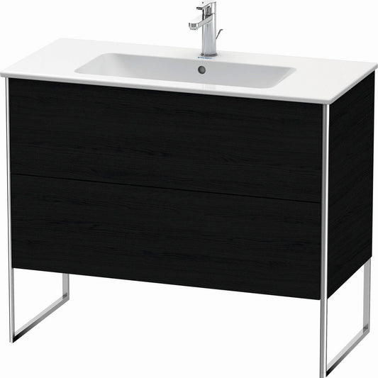 Duravit XSquare 40" Oak Black Two Drawer Floorstanding Vanity Unit (XS444701616)