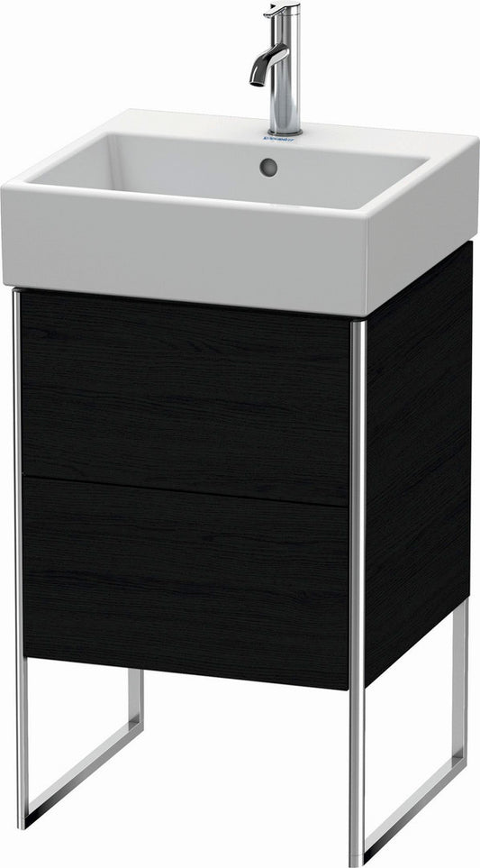 Duravit XSquare 19" Oak Black Two Drawer Floorstanding Vanity Unit (XS447201616)