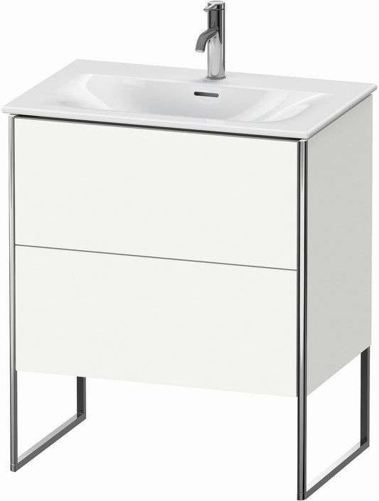 Duravit XSquare 28" White Satin Matt Two Drawer Floorstanding Vanity Unit (XS452303636)