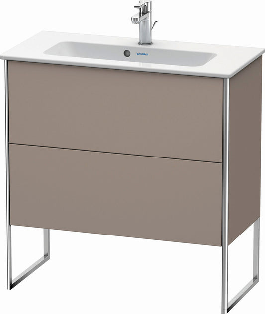 Duravit XSquare 32" Basalt Two Drawer Floorstanding Vanity Unit (XS445504343)
