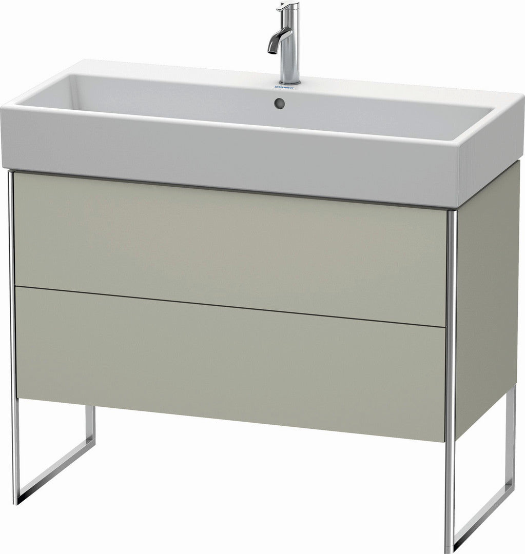 Duravit XSquare 39" Taupe Two Drawer Floorstanding Vanity Unit (XS447606060)
