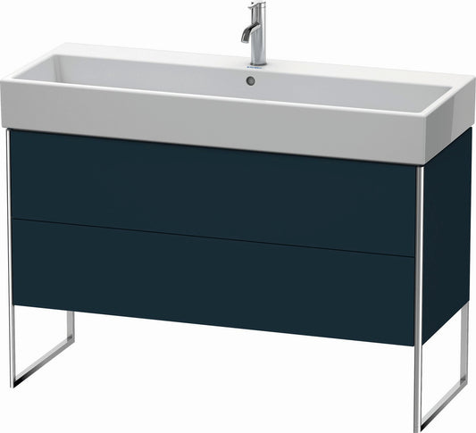 Duravit XSquare 47" Midnight Blue Two Drawer Floorstanding Vanity Unit (XS447709898)