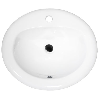 Nantucket Sinks 20" Drop-In Ceramic Vanity Sink