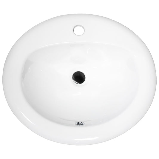 Nantucket Sinks 20" Drop-In Ceramic Vanity Sink