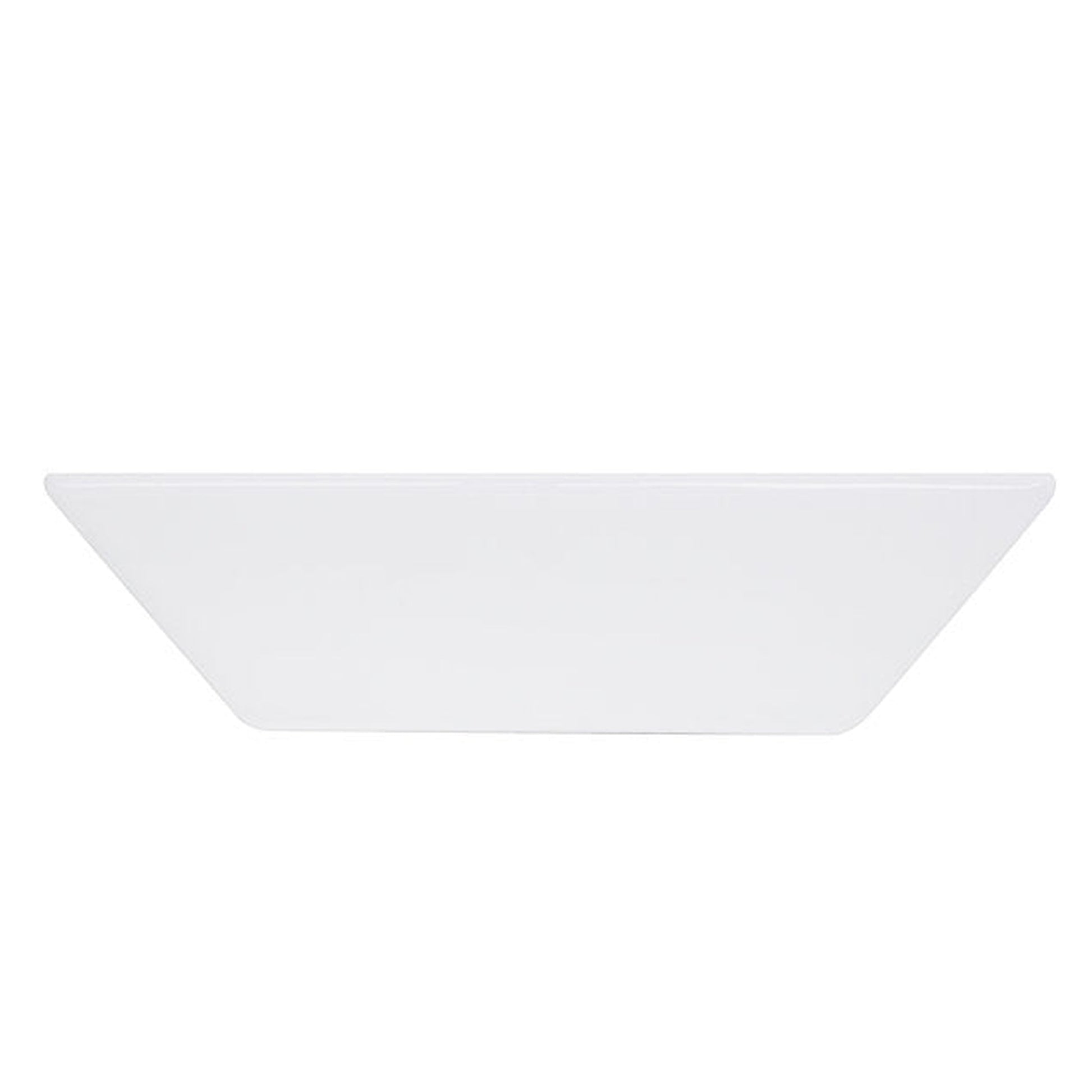 Nantucket Sinks Brant Point 16" W x 16" D Square Porcelain Enamel Glazed Tapered White Ceramic Vessel Sink