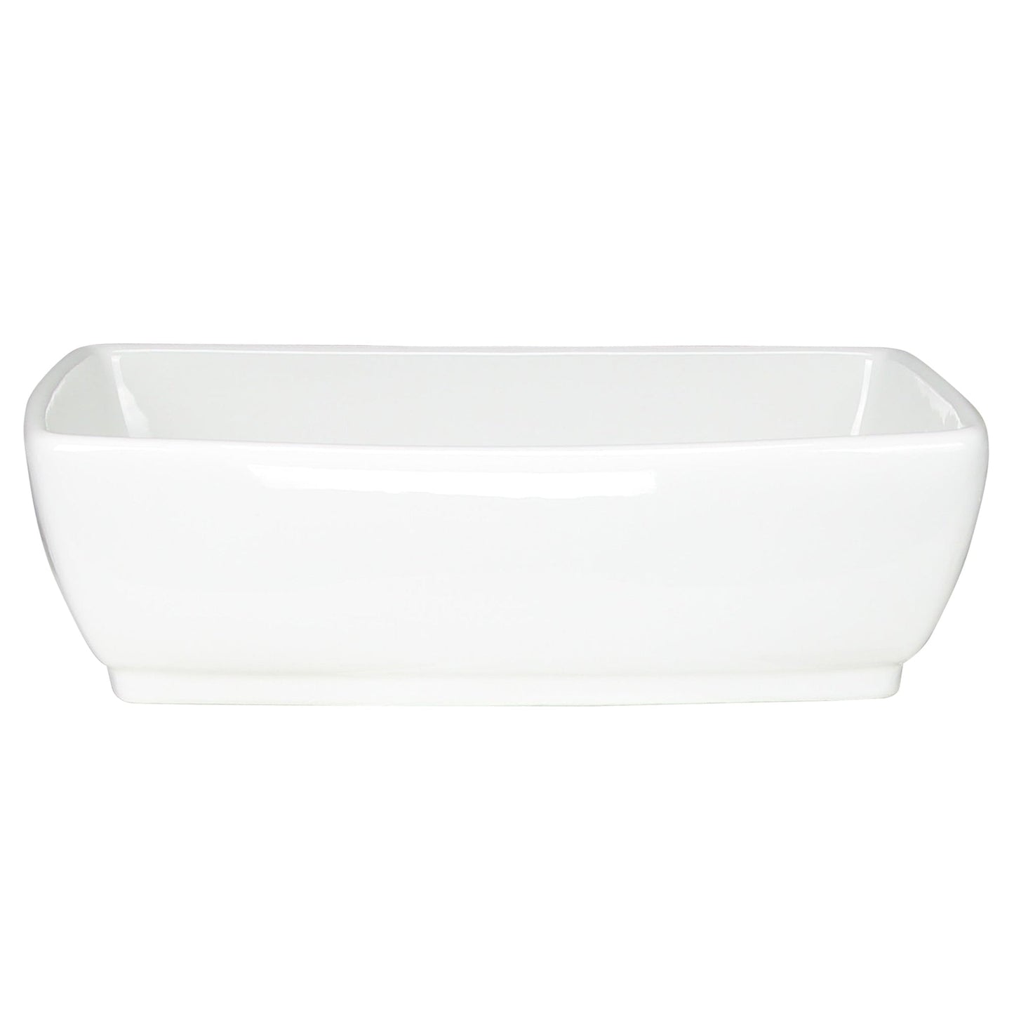 Nantucket Sinks Brant Point 19" W x 13" D Rectangular Porcelain Enamel Glazed White Ceramic Vessel Sink