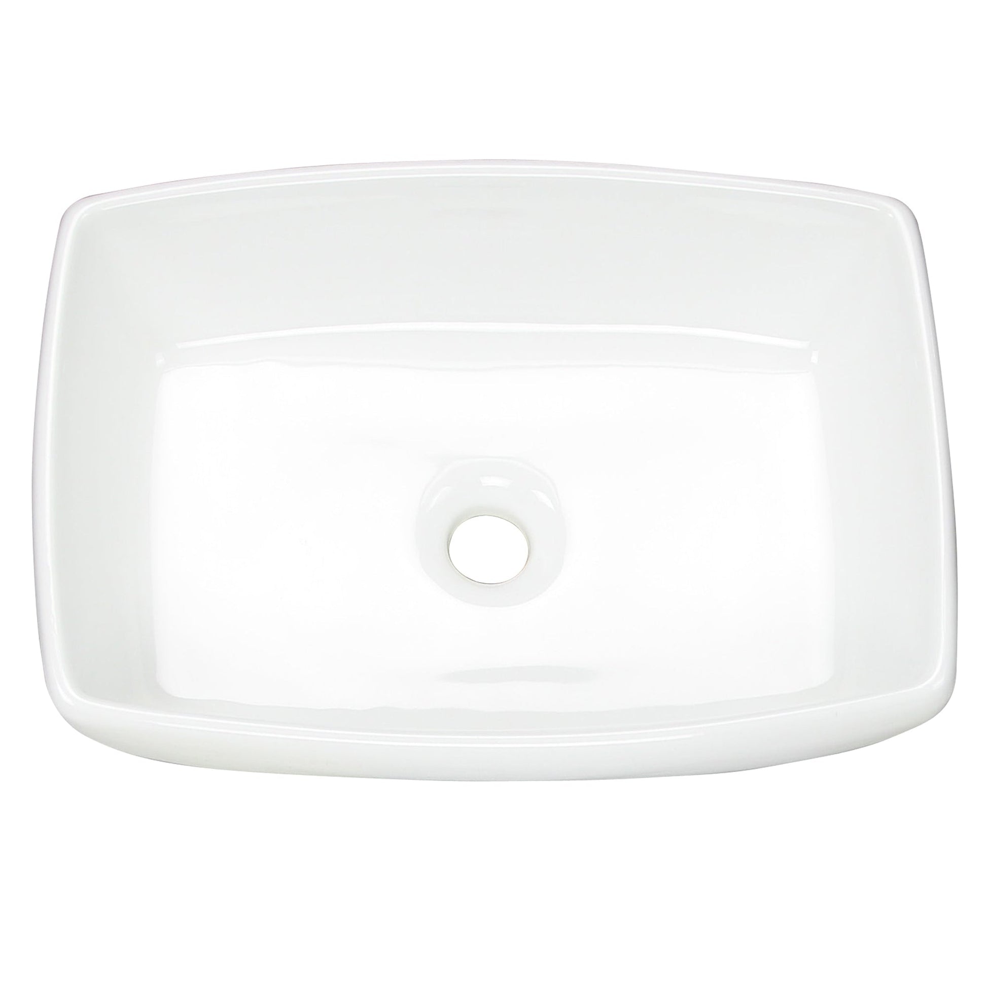 Nantucket Sinks Brant Point 19" W x 13" D Rectangular Porcelain Enamel Glazed White Ceramic Vessel Sink