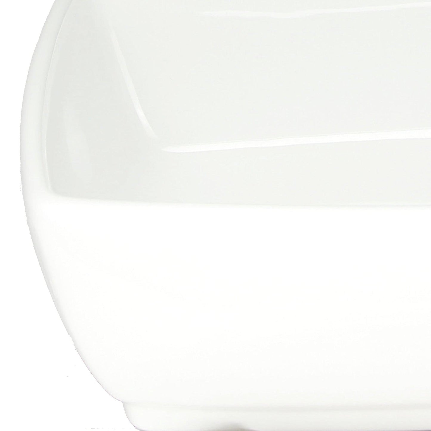 Nantucket Sinks Brant Point 19" W x 13" D Rectangular Porcelain Enamel Glazed White Ceramic Vessel Sink