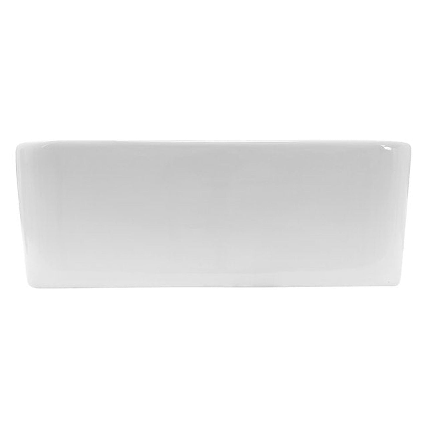 Nantucket Sinks Brant Point 19" W x 15" D Rectangular Porcelain Enamel Glazed White Ceramic Vessel Sink