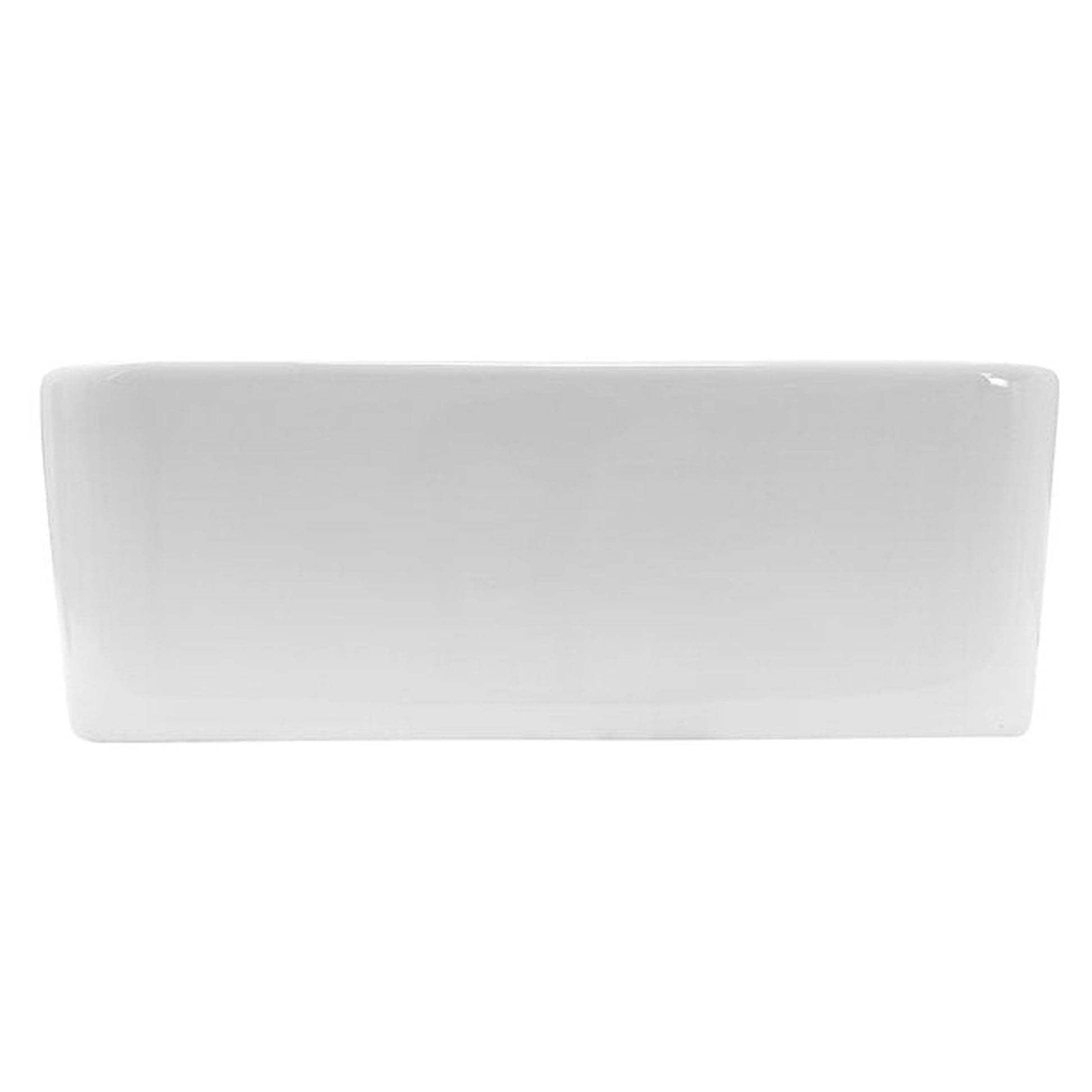 Nantucket Sinks Brant Point 19" W x 15" D Rectangular Porcelain Enamel Glazed White Ceramic Vessel Sink