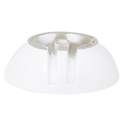 Nantucket Sinks Brant Point 23" W x 15" D Oval Porcelain Enamel Glazed White Ceramic Vessel Sink With Overflow