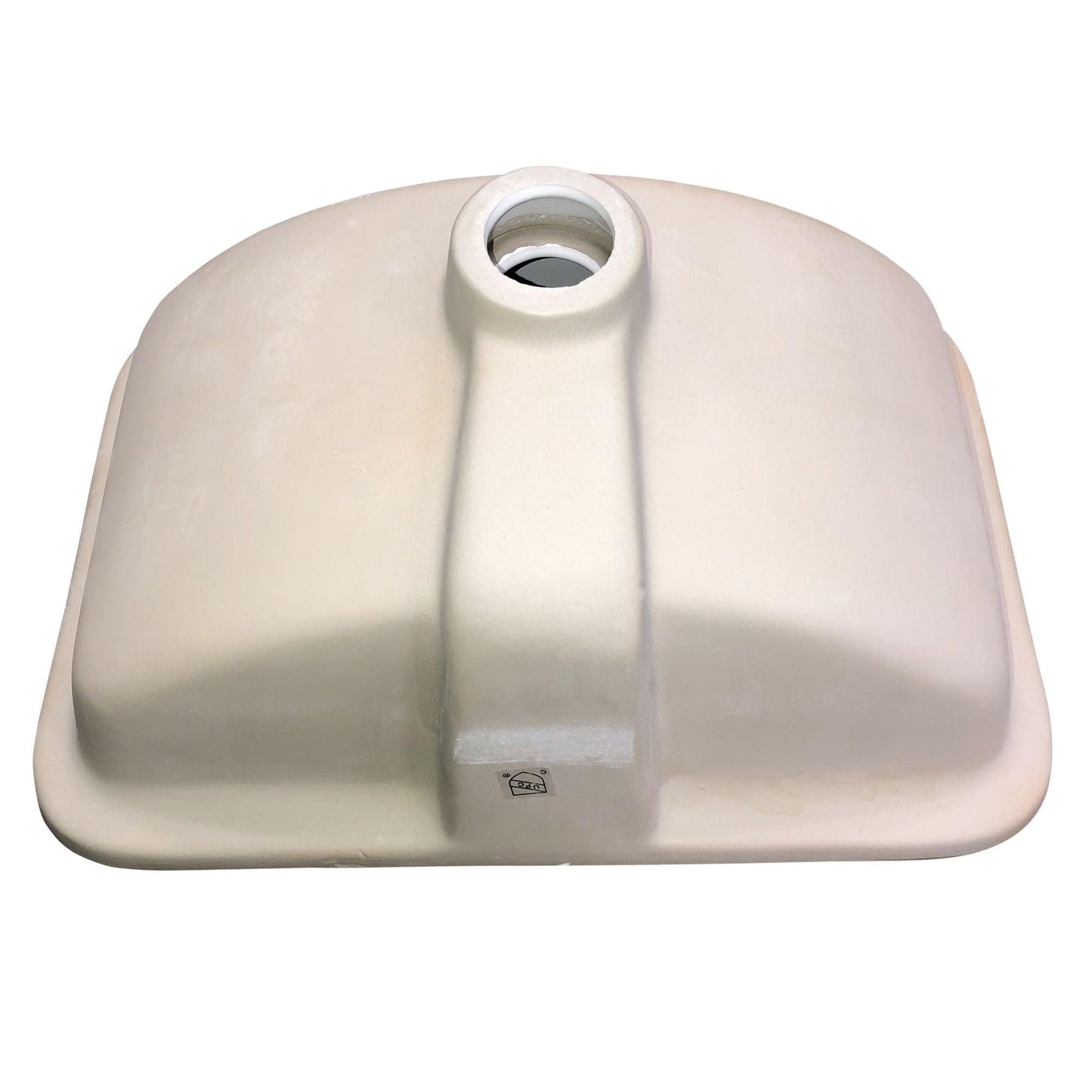 Nantucket Sinks Great Point 15" W x 9" D Rectangular White Porcelain Enamel Glaze Undermount Ceramic Sink With Overflow