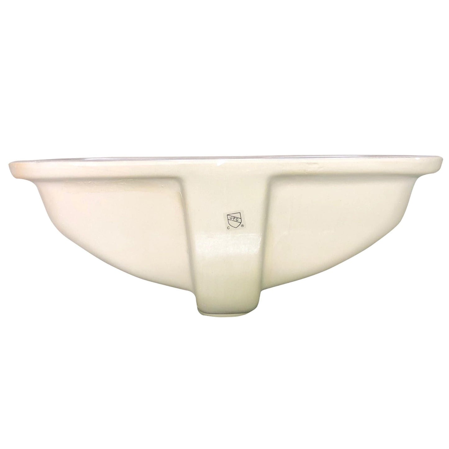 Nantucket Sinks Great Point 15" W x 9" D Rectangular White Porcelain Enamel Glaze Undermount Ceramic Sink With Overflow