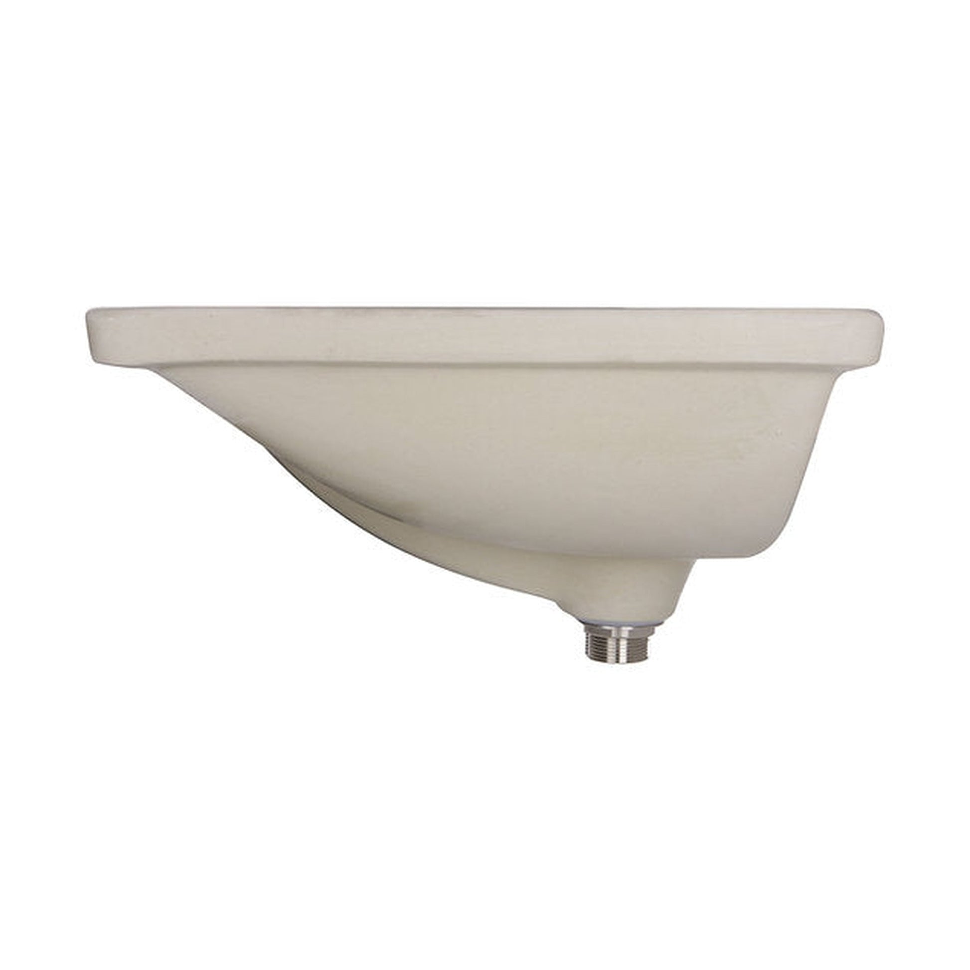 Nantucket Sinks Great Point 20" W x 15" D Rectangular Porcelain Enamel Glaze Undermount Ceramic Sink In White With Oveflow