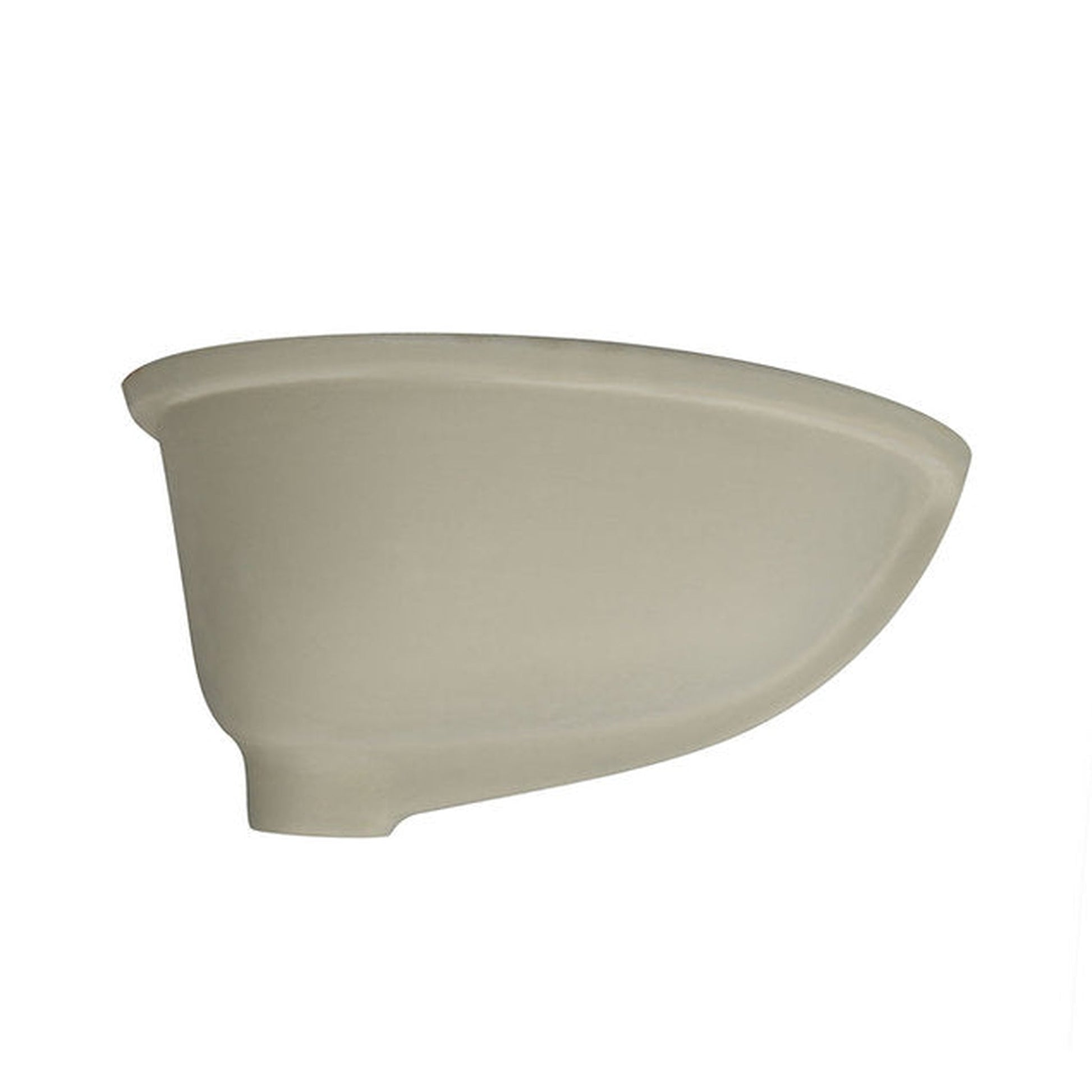Nantucket Sinks Great Point 20" W x 16" D Oval Porcelain Enamel Glaze Undermount Ceramic Sink In Bisque With Oveflow