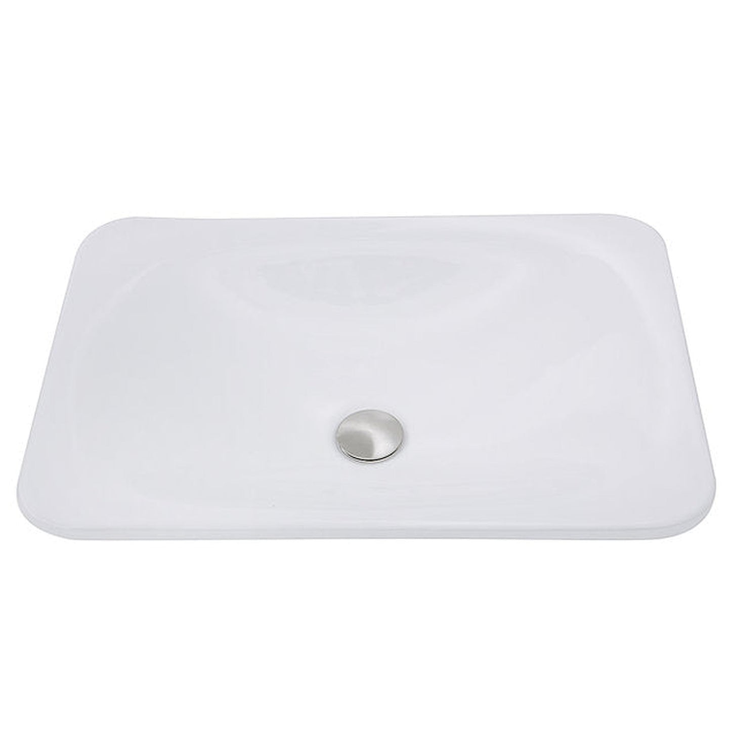 Nantucket Sinks Great Point 21" Rectangular Drop-In Porcelain Enamel Glazed White Ceramic Vanity Sink