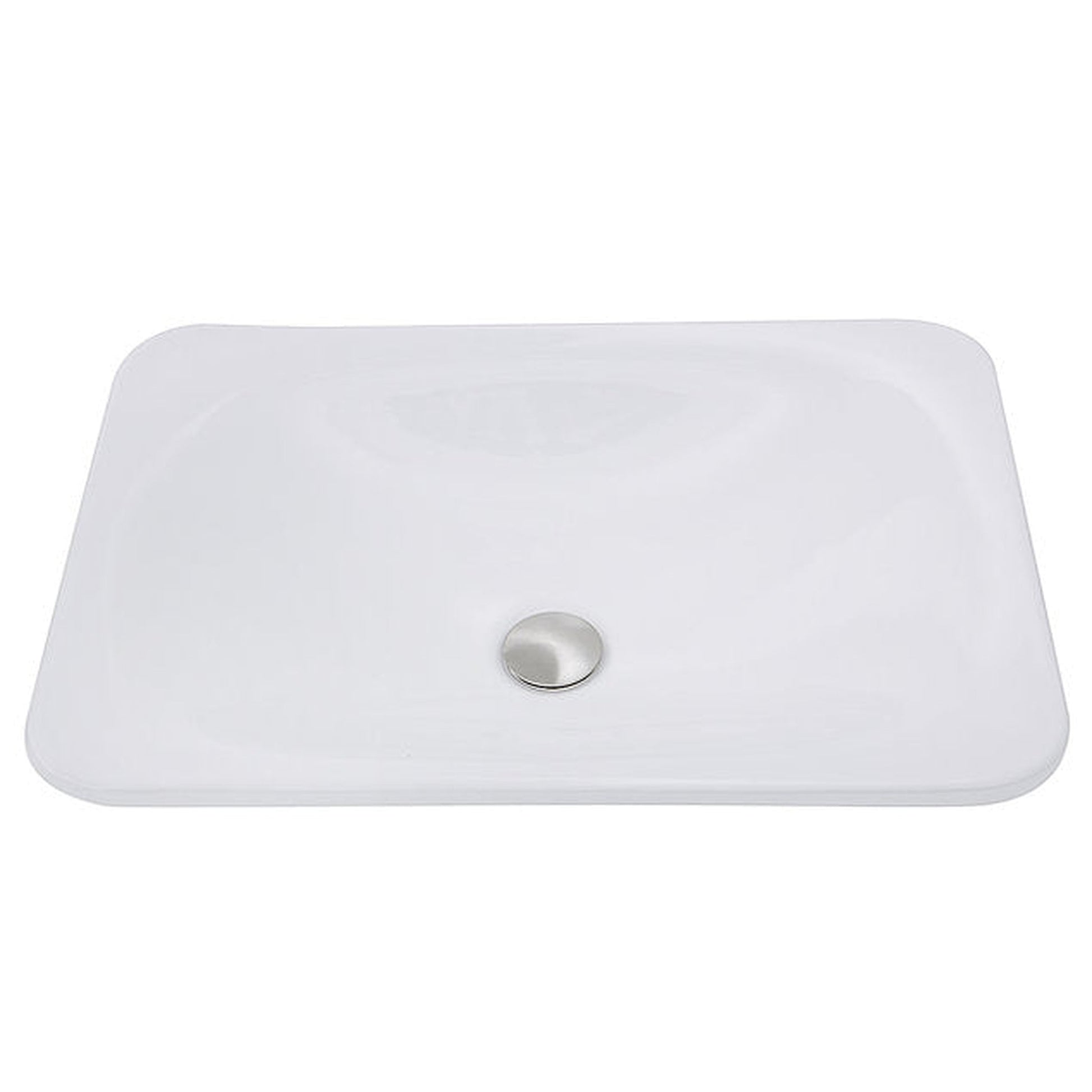 Nantucket Sinks Great Point 21" Rectangular Drop-In Porcelain Enamel Glazed White Ceramic Vanity Sink