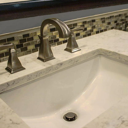 Nantucket Sinks Great Point 21" W x 15" D Rectangular Porcelain Enamel Glaze Undermount Ceramic Sink In Bisque With Oveflow