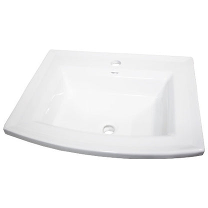 Nantucket Sinks Great Point 23" Rectangular Drop-In Ceramic Vanity Sink