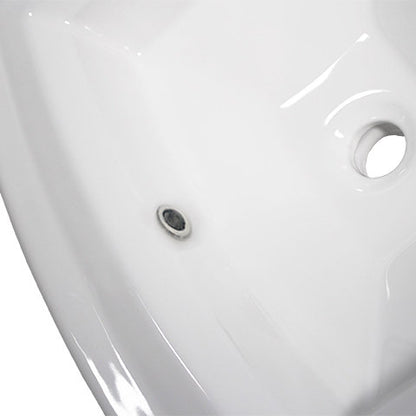 Nantucket Sinks Great Point 23" Rectangular Drop-In Ceramic Vanity Sink