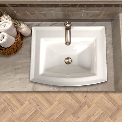Nantucket Sinks Great Point 23" Rectangular Drop-In Ceramic Vanity Sink