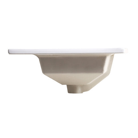 Nantucket Sinks Great Point 23" Rectangular Drop-In Ceramic Vanity Sink