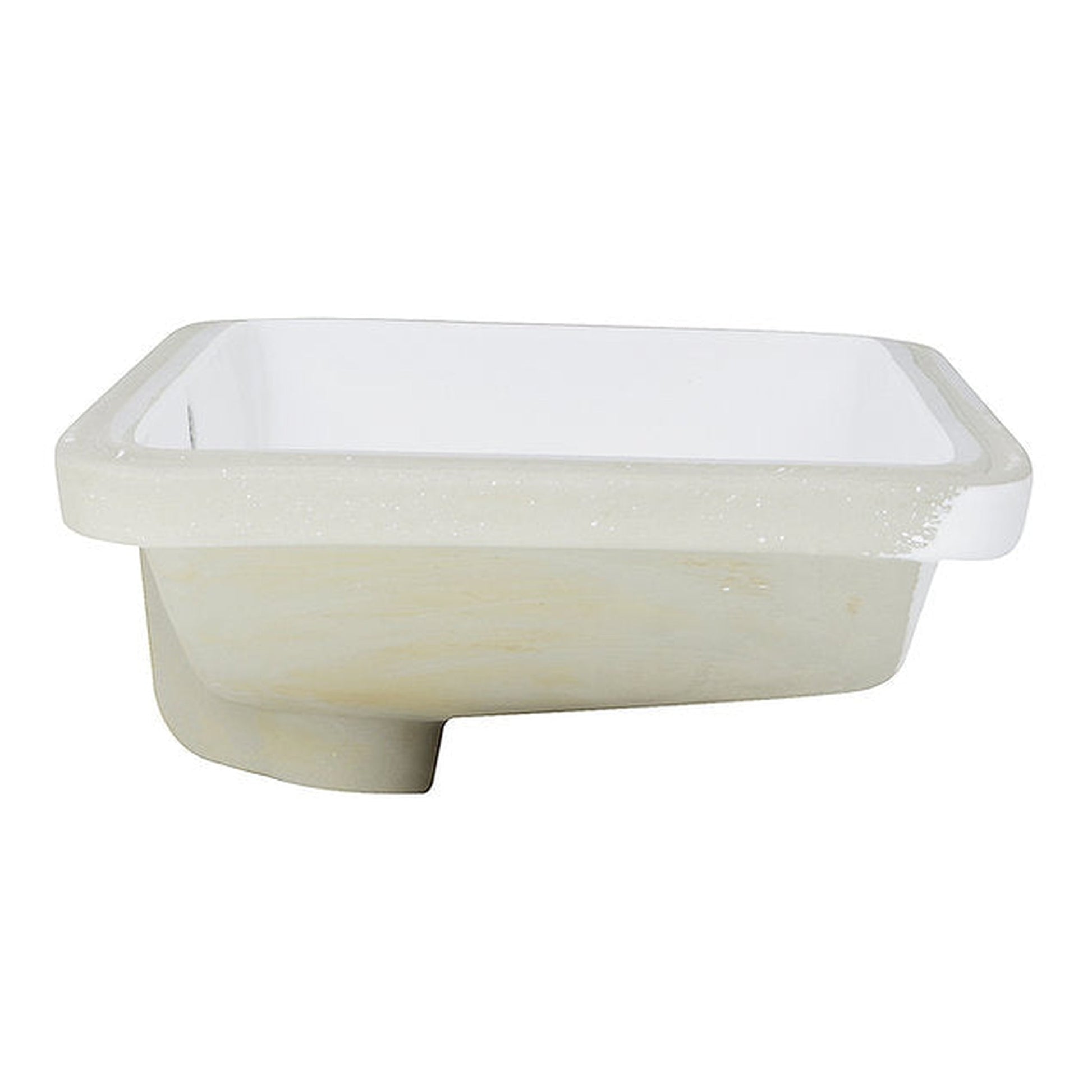 Nantucket Sinks Great Point 24" W x 15" D RectangularPorcelain Enamel Glaze White Ceramic Undermount Sink With Overflow