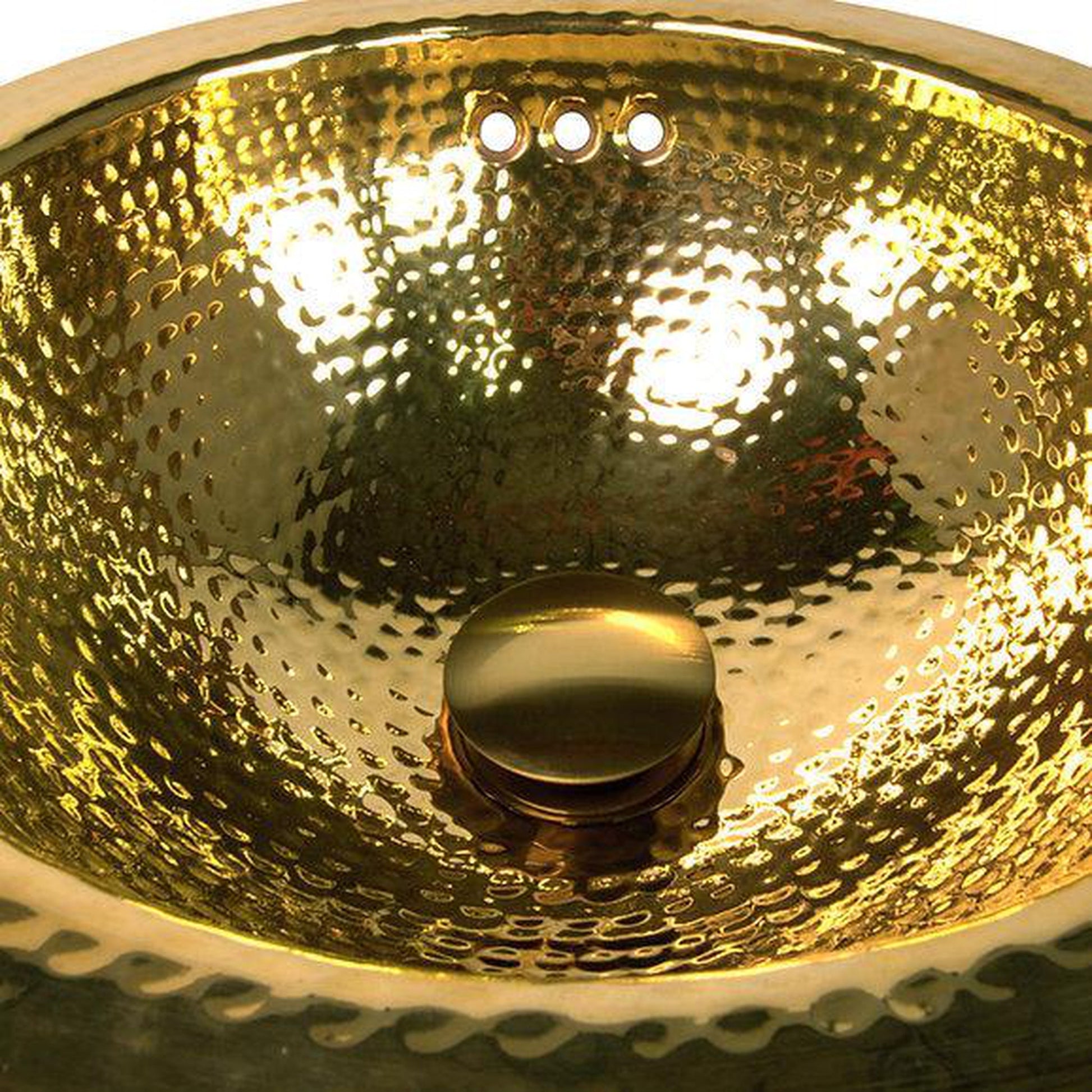 Nantucket Sinks Premium Bath Umbrella Pop-Up Drain With Overflow in Brushed Gold
