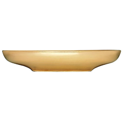 Nantucket Sinks Regatta 25 W" x 15" D Dubai Italian Fireclay Oval Glazed Gold Vessel Vanity Sink