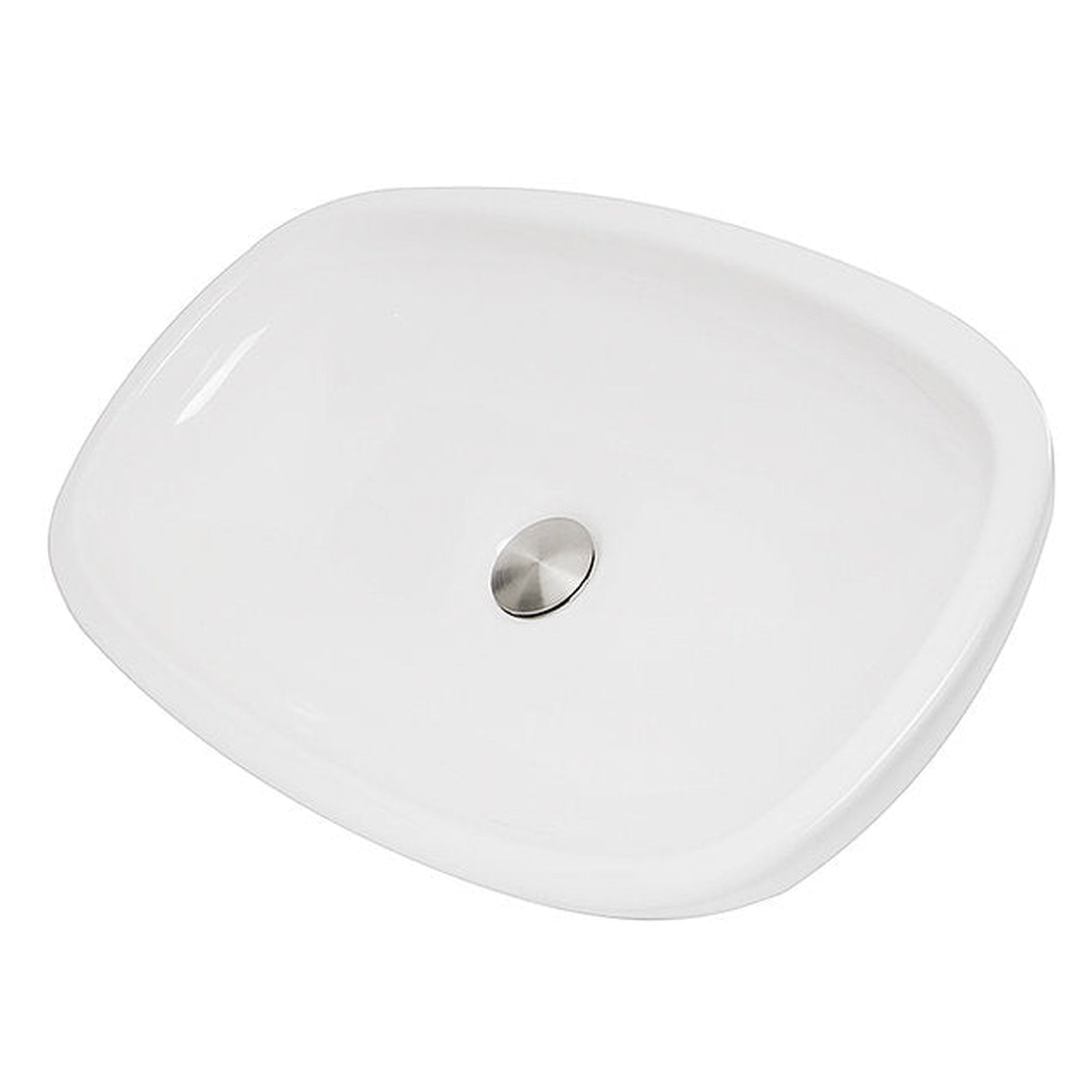 Nantucket Sinks Regatta 25 W" x 15" D Portofino Italian Fireclay Oval Glazed White Vessel Vanity Sink