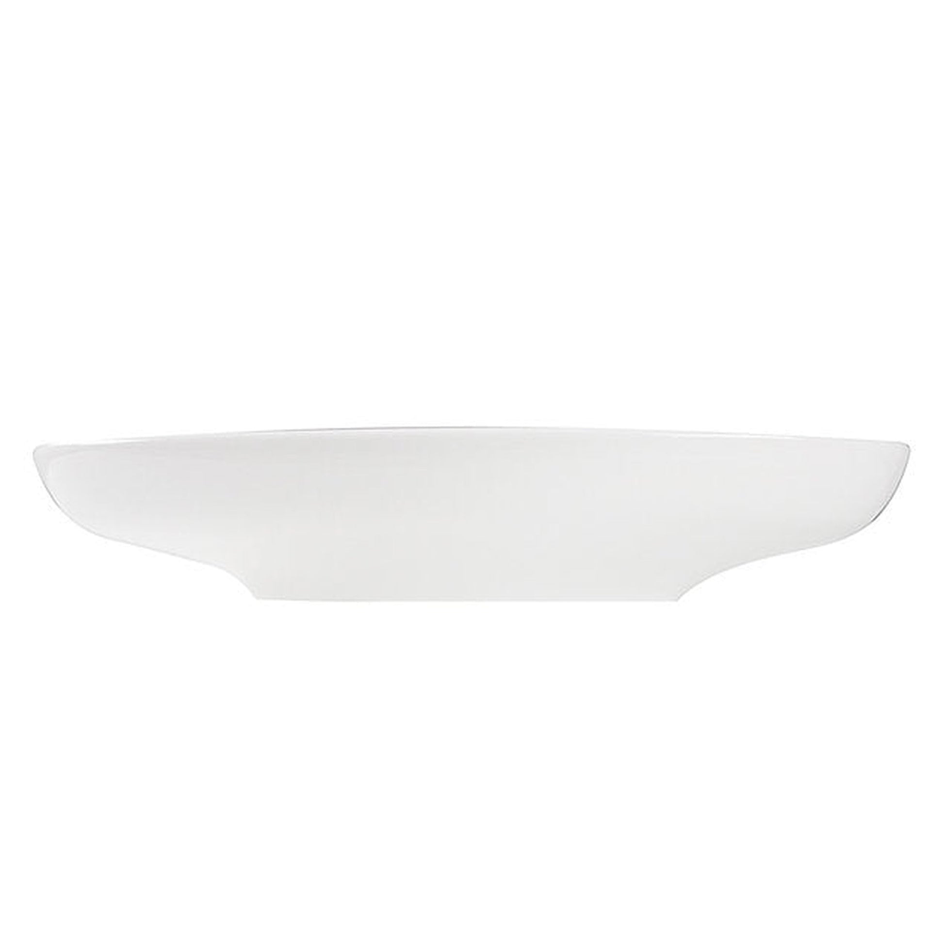 Nantucket Sinks Regatta 25 W" x 15" D Portofino Italian Fireclay Oval Glazed White Vessel Vanity Sink