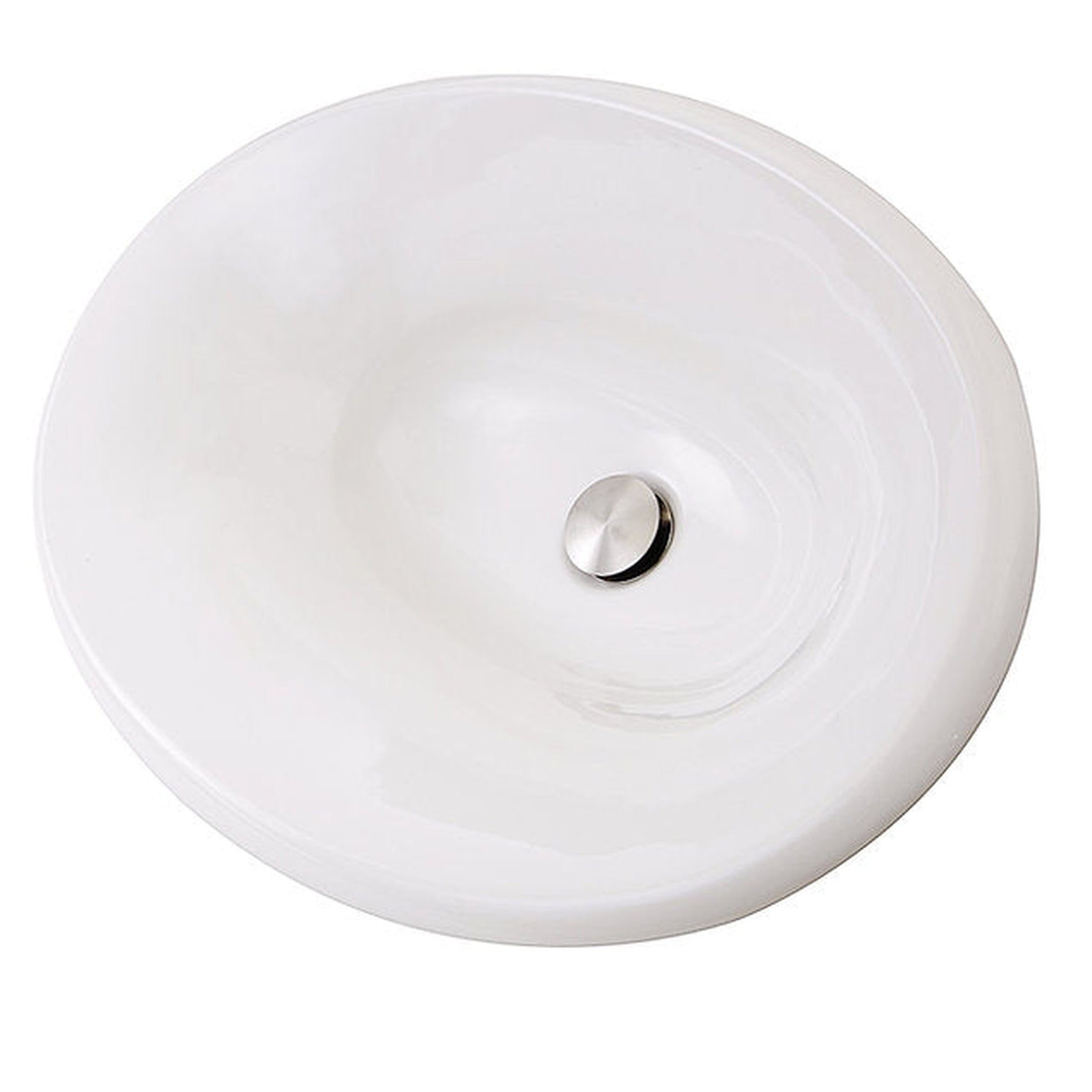 Nantucket Sinks Regatta 25" W x 18" Tortala Italian Fireclay Drop-In White Oval Vanity Sink