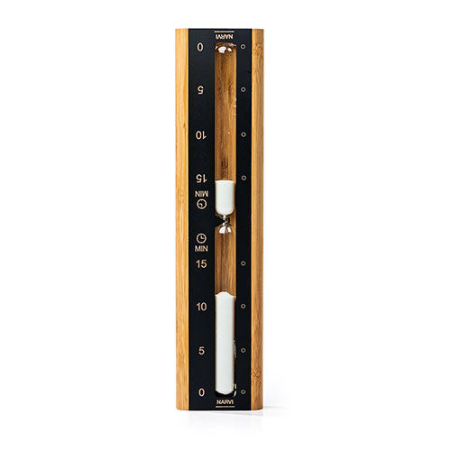 Narvi Sand Timer Black With Birch Frame