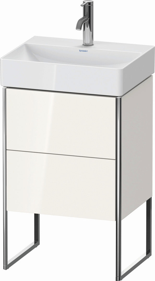 Duravit XSquare 19" White High Gloss Two Drawer Floorstanding Vanity Unit (XS443802222)