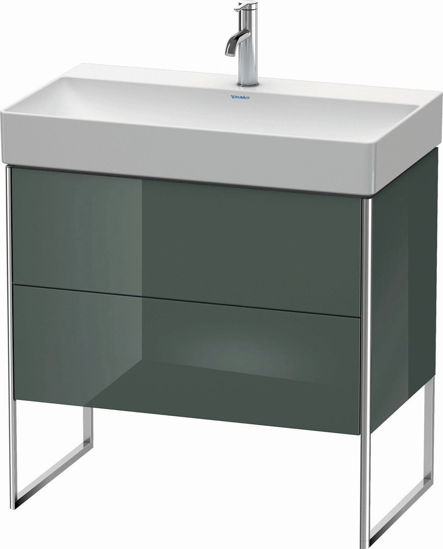 Duravit XSquare 31" Dolomite Gray Two Drawer Floorstanding Vanity Unit (XS444303838)