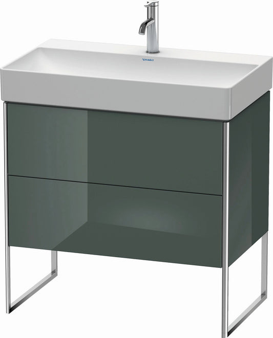 Duravit XSquare 31" Dolomite Gray Two Drawer Floorstanding Vanity Unit (XS444303838)