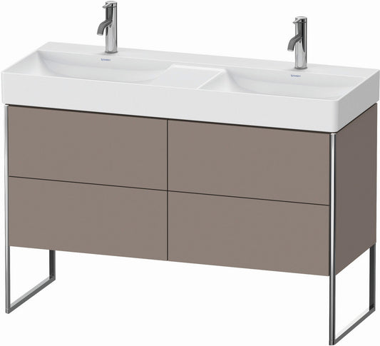 Duravit XSquare 47" Basalt Four Drawer Floorstanding Vanity Unit (XS445604343)