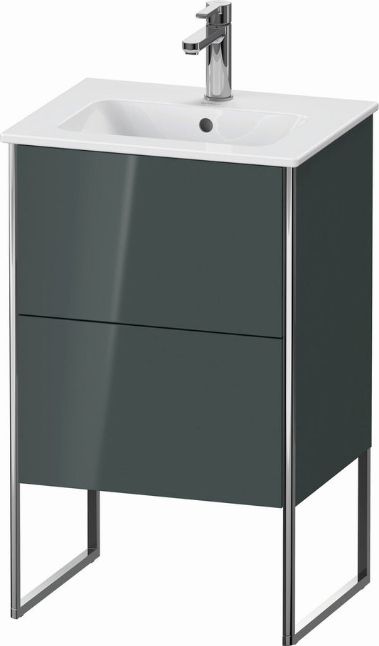 Duravit XSquare 20" Dolomite Gray Two Drawer Floorstanding Vanity Unit (XS445703838)