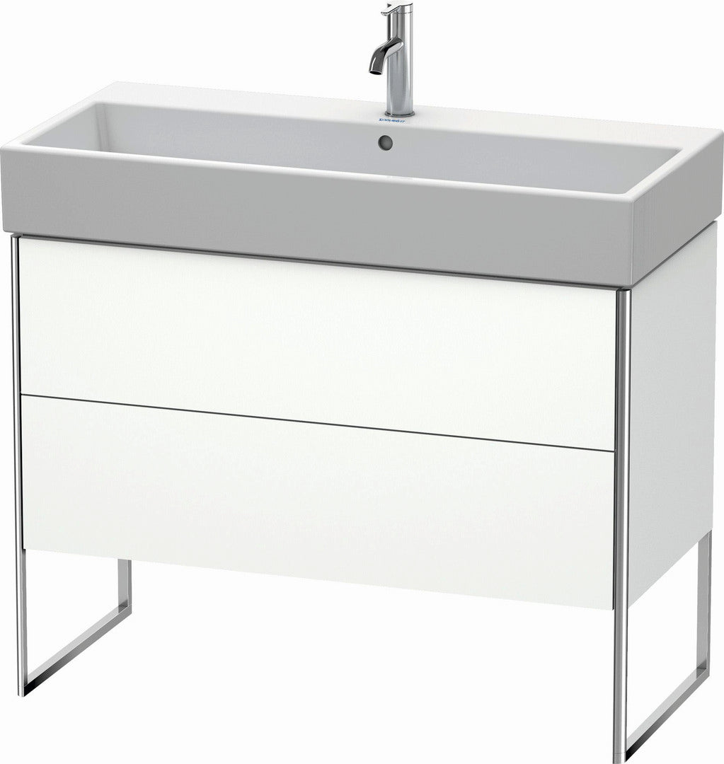Duravit XSquare 39" White Matt Two Drawer Floorstanding Vanity Unit (XS447601818)