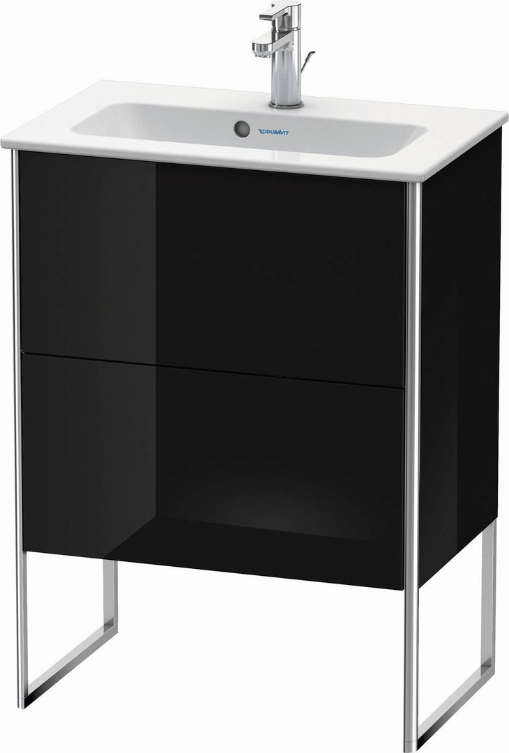 Duravit XSquare 24" Black Two Drawer Floorstanding Vanity Unit (XS445404040)